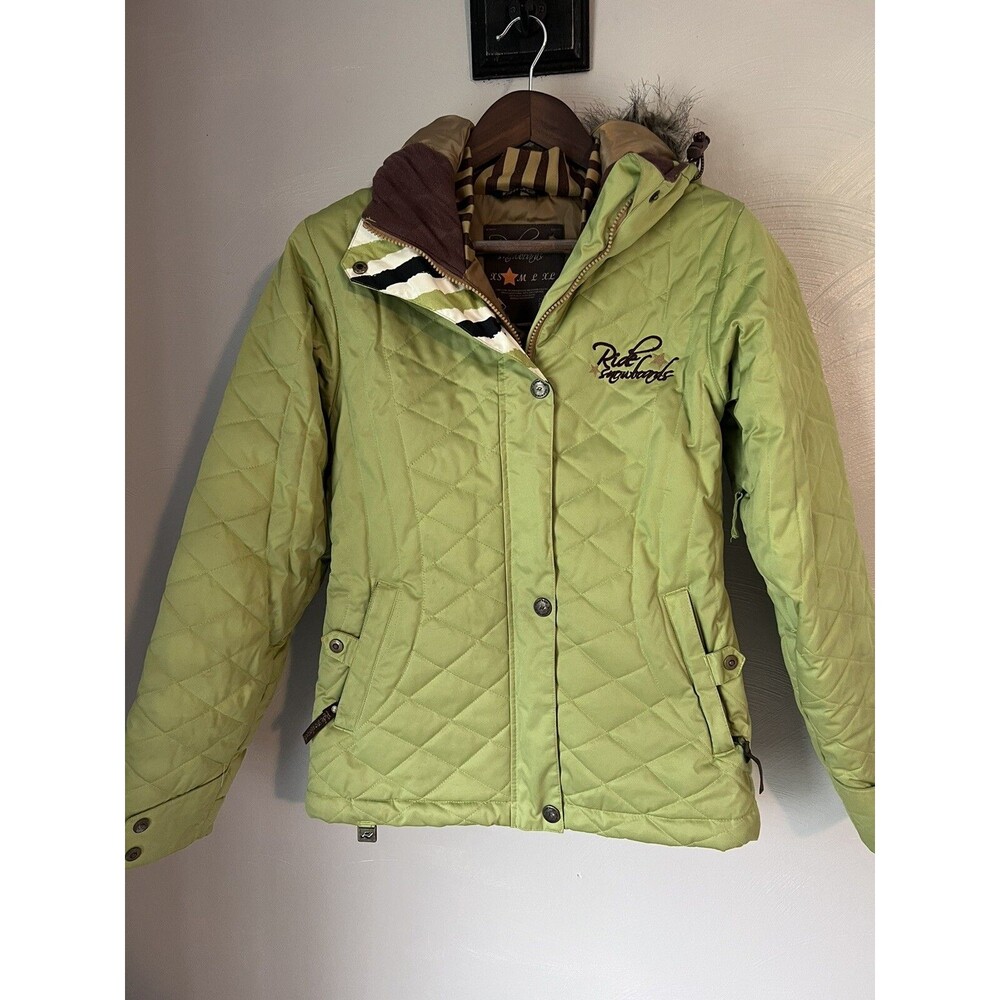 Ride Women's sz S Snowboarding Insulated Snowboard Jacket Green